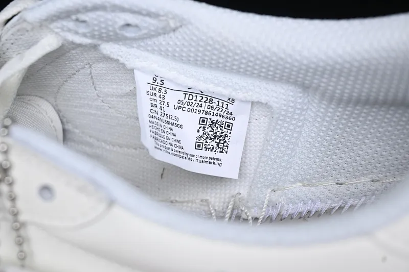 All categories Air Jordan Jordan series basketball shoes Air Jordan 1 Low Pure original Travis Scott x Air Jordan Low OG SP AJ1 Joe 1 TS joint barb low-top family and friends limited pure white TD1228-111